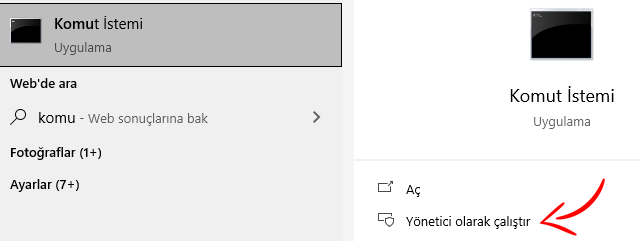 Komut İstemi Srcset=