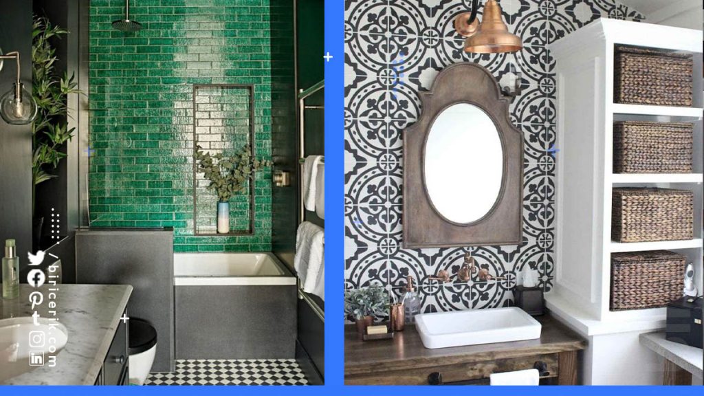 Banyo Dekorasyonunda Renkli Tasarimlar2