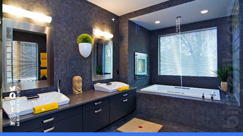 Banyo Dekorasyonunda Renkli Tasarimlar3