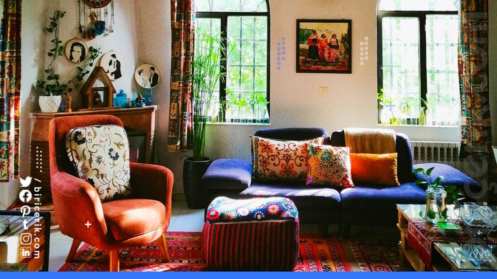 Bohem Tarzi Salon Dekorasyonu3