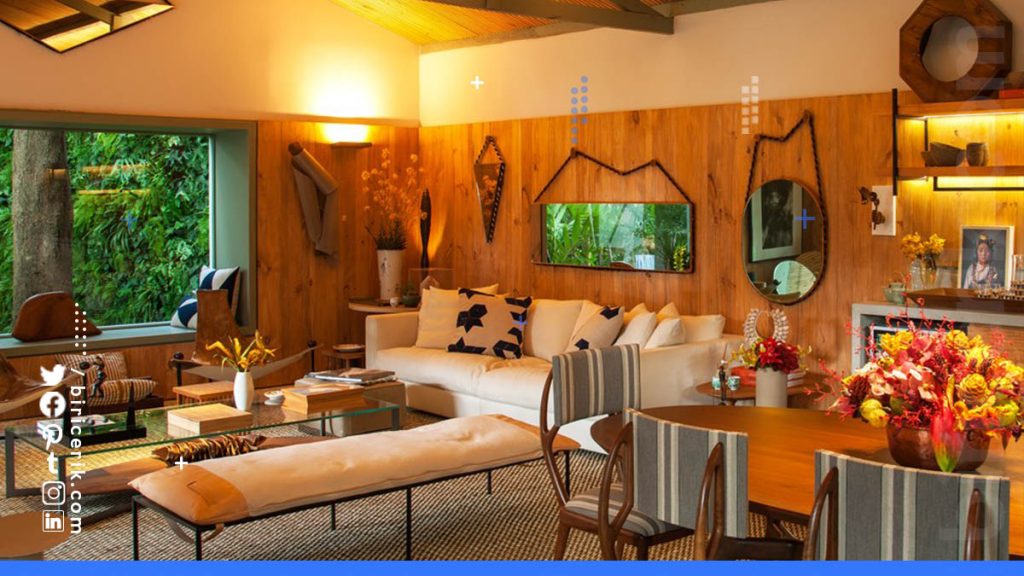 Rustik Tarz Salon Dekorasyonu3 Rustik Tarz Salon Dekorasyonu3